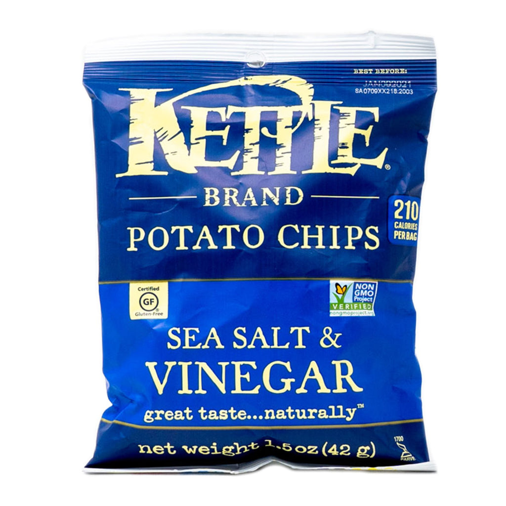 Kettle Chips Potato Sea Salt & Vinegar Gluten Free 1.5 oz