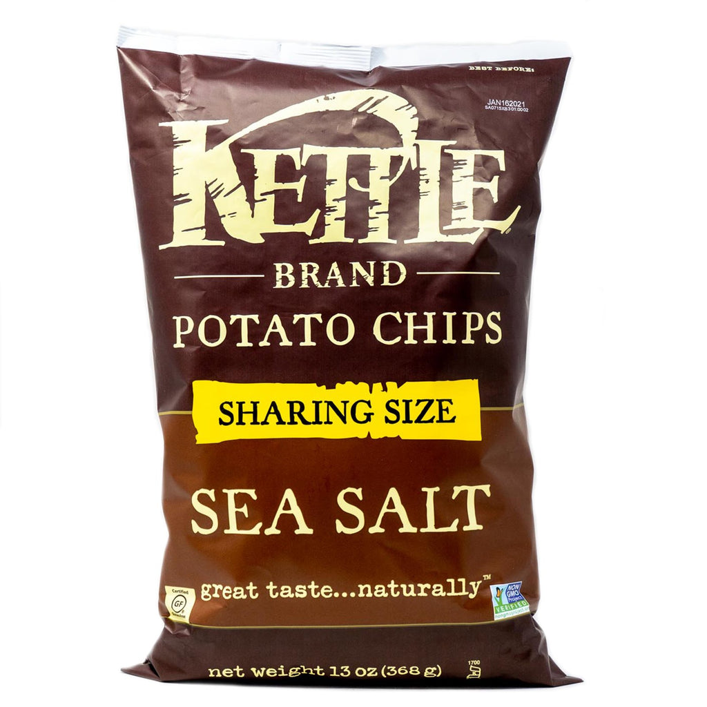 Kettle Chips Potato Sea Salt Sharing Size Gluten Free 13 oz