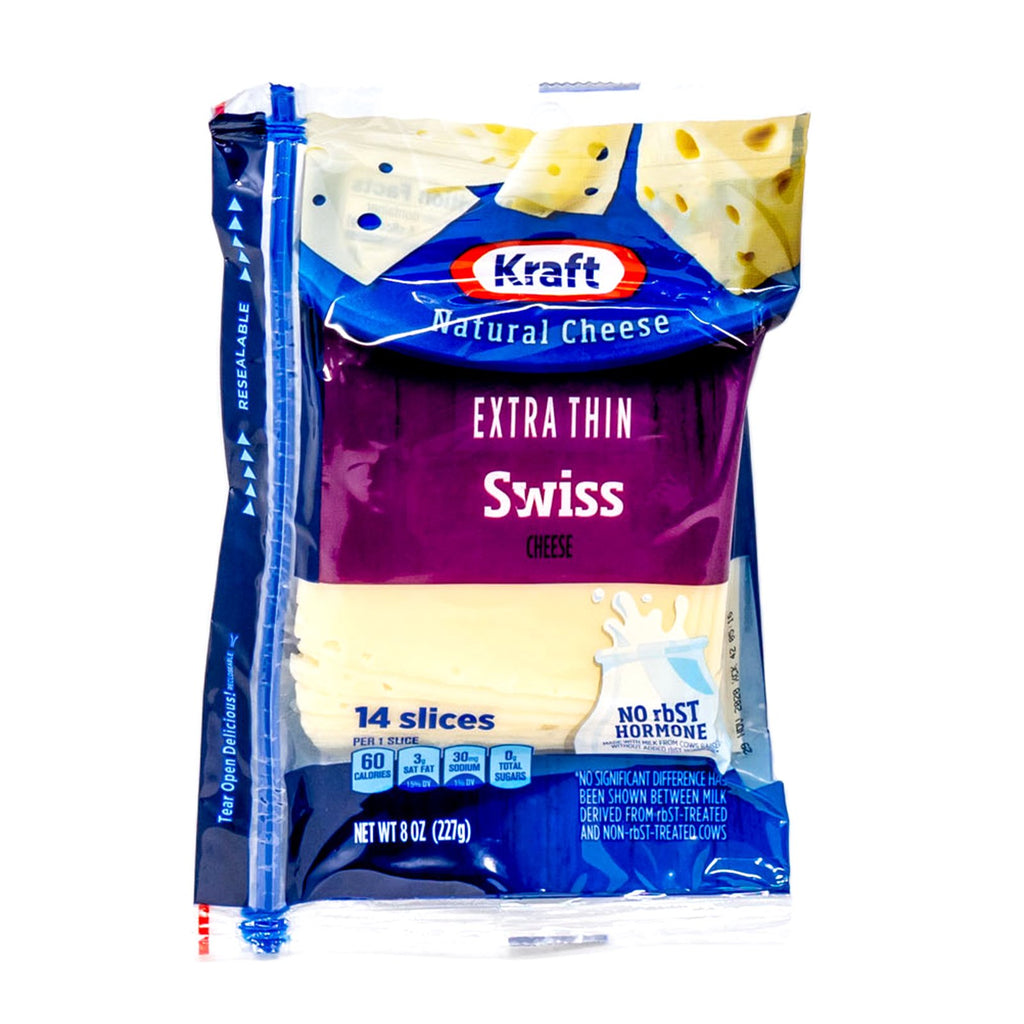 Kraft Cheese Swiss Extra Thin 14 Slices 8 oz
