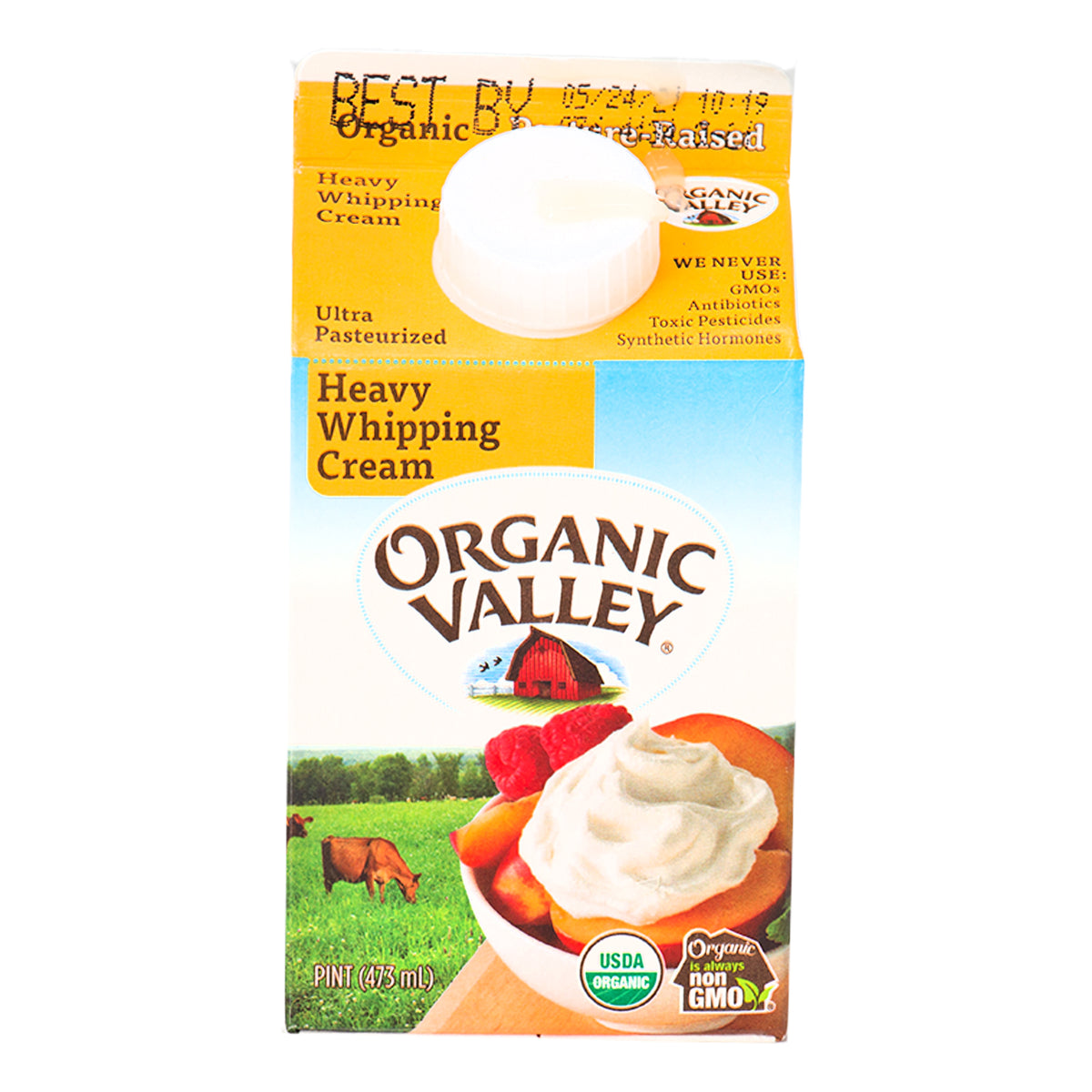 Organic Valley Heavy Whipping Cream 16oz California Ranch Market