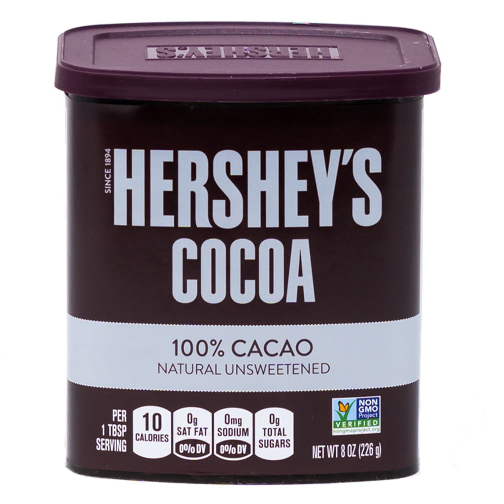 Hersheys Cocoa Powder Unsweetened 100% Cacao 8 oz