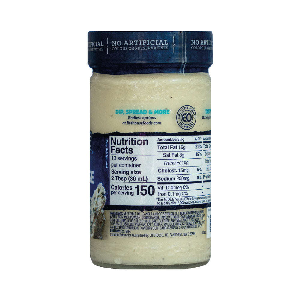 Litehouse Chunky Blue Cheese Dressing & Dip 13 oz California Ranch Market Litehouse Chunky Blue Cheese Dressing & Dip 13 oz California Ranch Market