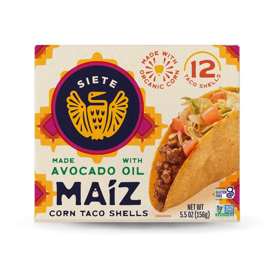 Siete Taco Shells Corn Maiz Avocado Oil 5.5 oz – California Ranch