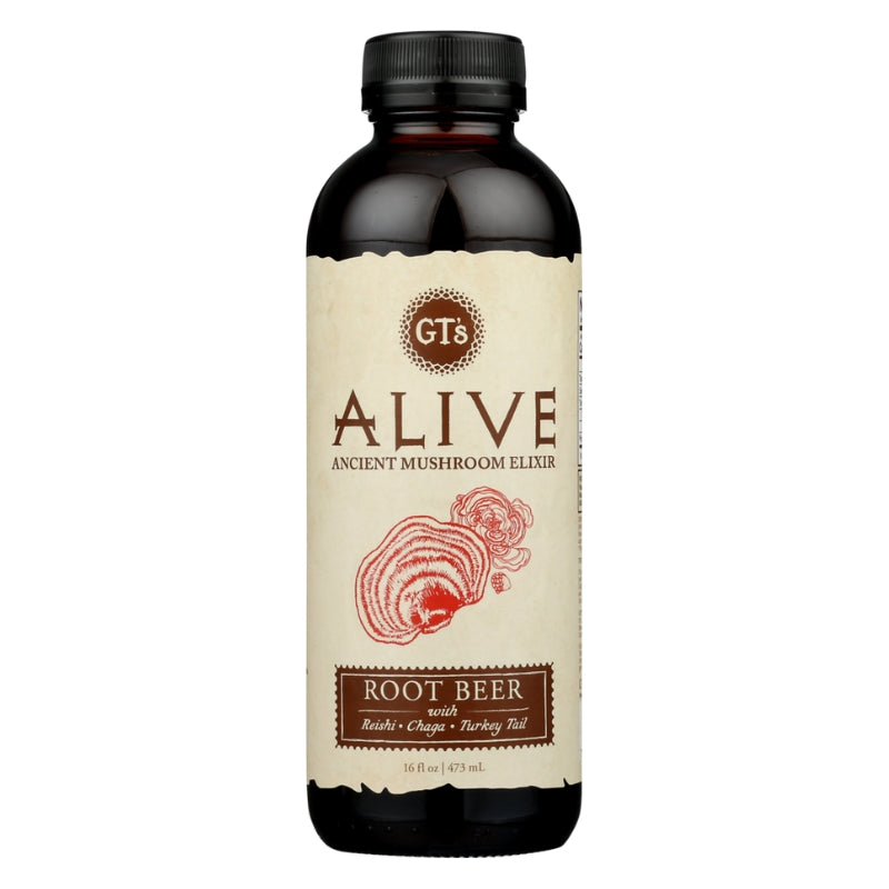 Alive Roots GT's Alive Root Beer Ancient Mushroom Elixir - 16 fl oz – California ...