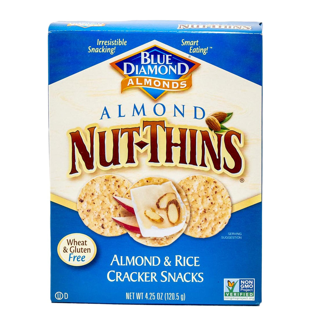 Blue Diamond Crackers Snacks Almond & Rice Gluten Free 4.25 oz