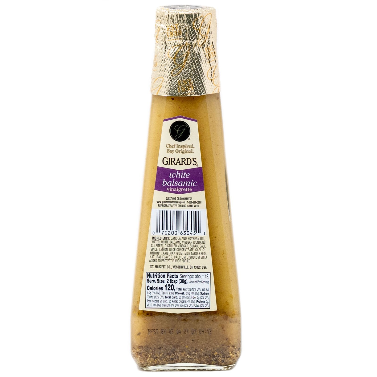 Girards Dressing Vinagrette White Balsamic 12 oz California Ranch Market Girards Dressing Vinagrette White Balsamic 12 oz California Ranch Market