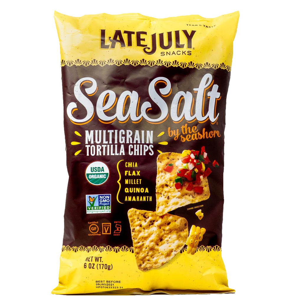 Late July Chips Tortilla Multigrain Sea Salt Organic 6 oz