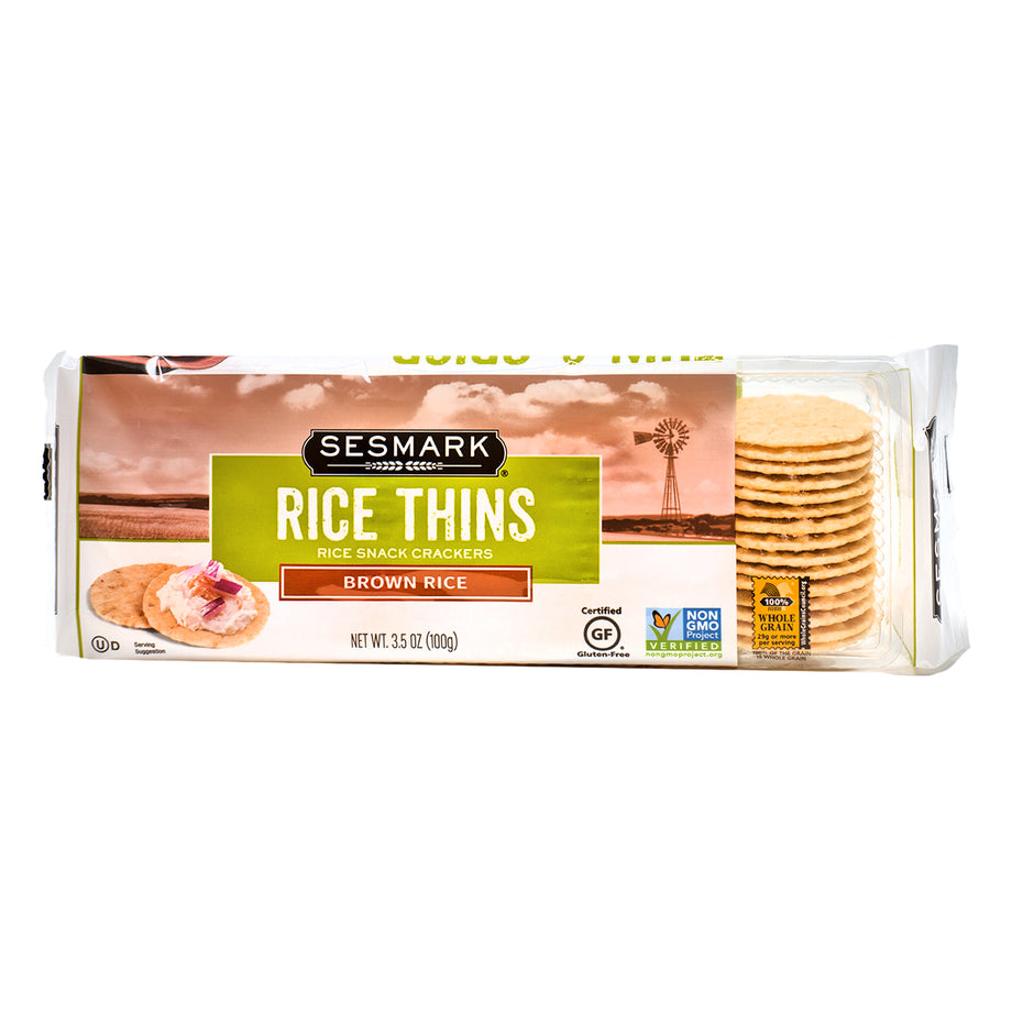 Good Thins Rice Snacks, Gluten Free, Sesame 3.5 Oz, Other Crackers