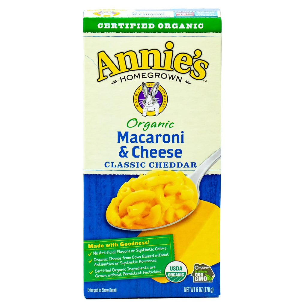 Annies Macaroni & Cheese Classic Cheddar Organic 6 oz