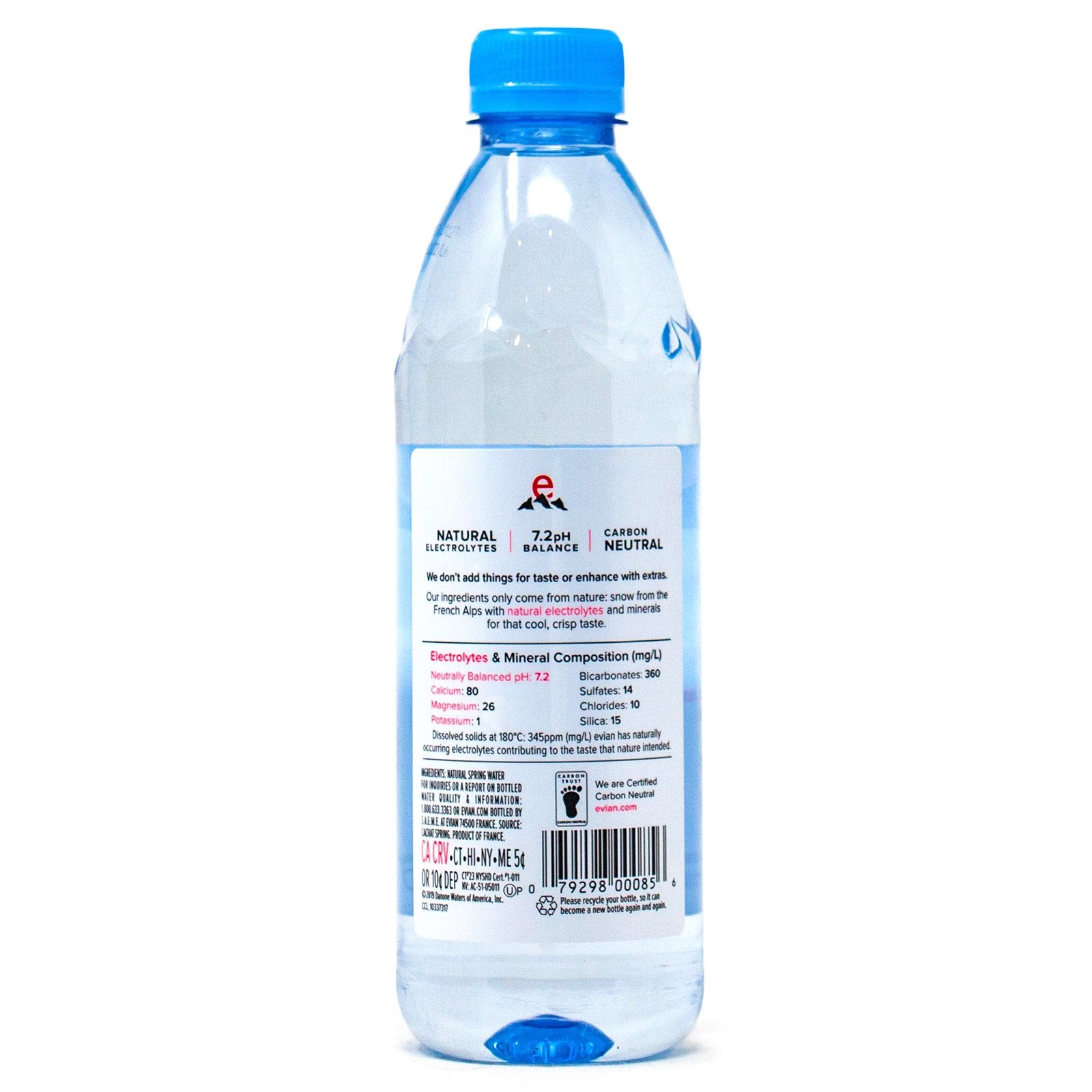 evian Natural Spring Water 500 ml, 24 Count : : Grocery