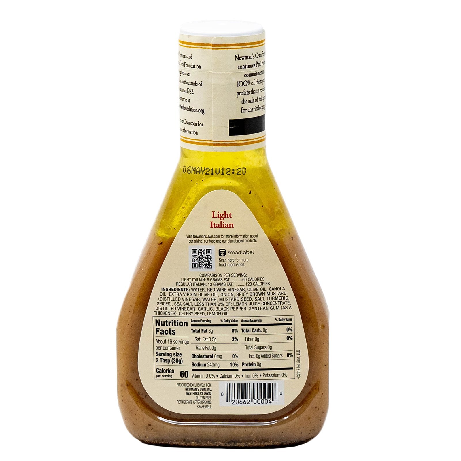 Newmans Own Dressing Light Italian 16 oz California Ranch Market Newmans Own Dressing Light Italian 16 oz California Ranch Market