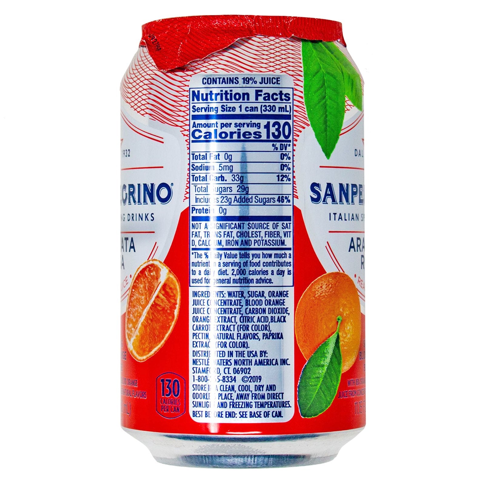 San Pellegrino Beverage Sparkling Aranciata Rosa oz