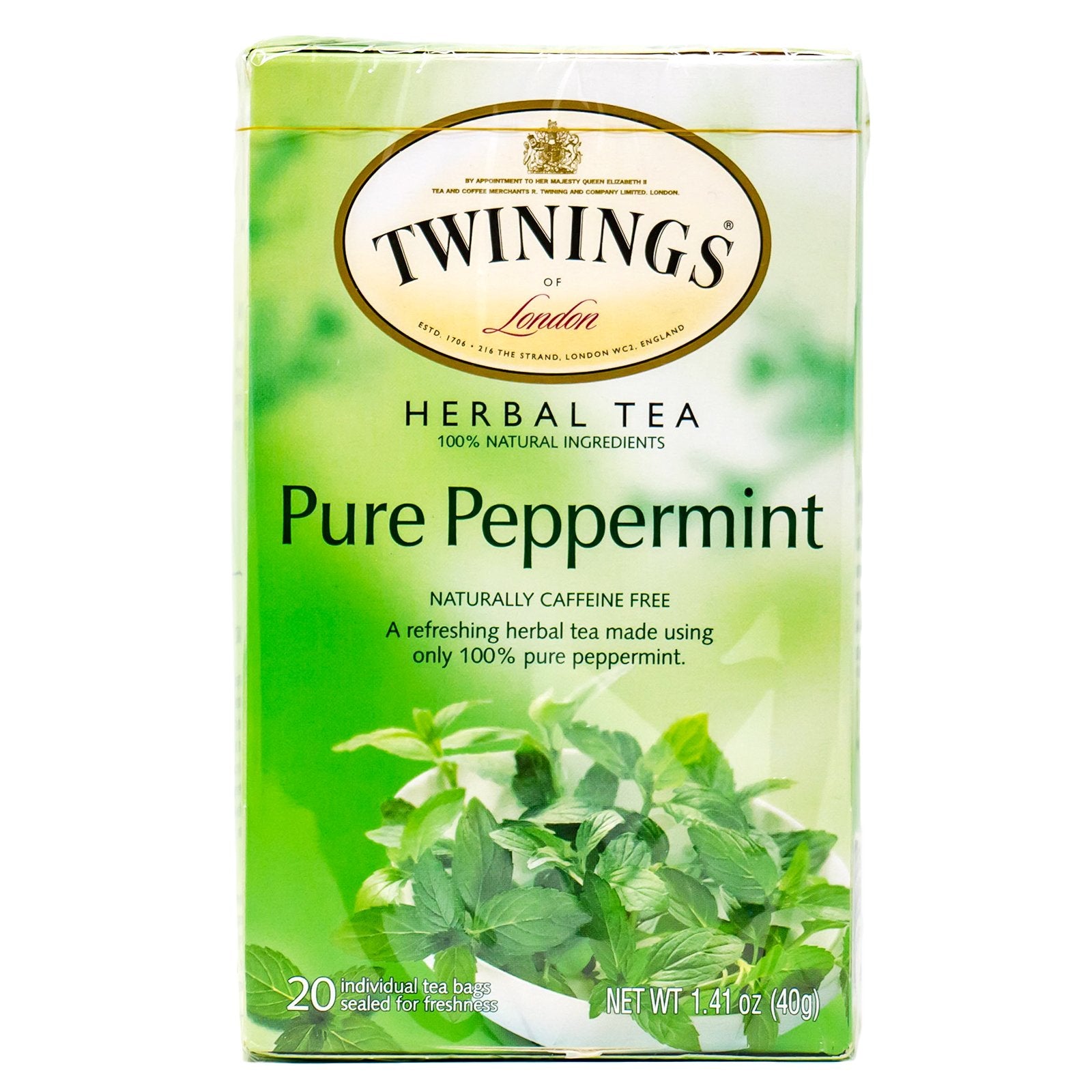 Twinings Pure Peppermint Herbal Tea Bags 20s – Brits R U.S.