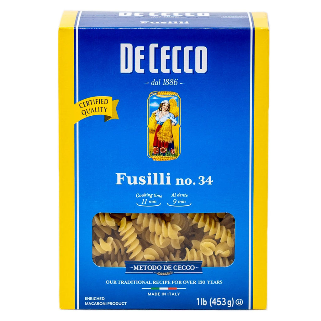De Cecco Pasta Fusilli No. 34 1 lb