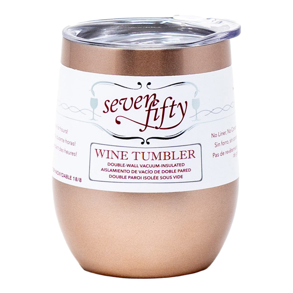 Seven Fifty Tumbler Wine Rose Gold 11 oz