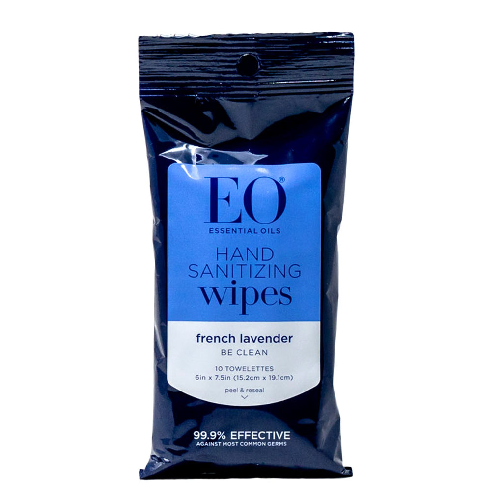 Eo Wipes Hand Sanitizing French lavender 10 Towelettes