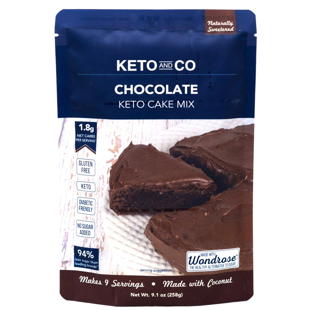 Keto And Co Cake Mix Chocolate Keto 9.1 oz